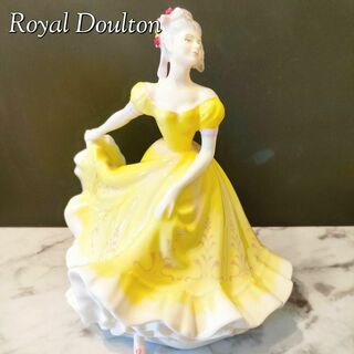 ロイヤルドルトン(Royal Doulton)のロイヤルドルトン ニネット 陶器 人形 置物 ハンドペイント エレガント ダンス(置物)