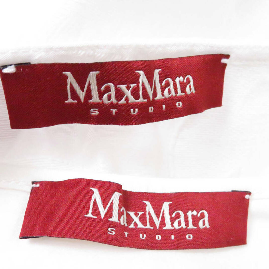 Max Mara(マックスマーラ)の美品 maxmaraSTUDIO マックスマーラ ノースリーブブラウス 1点 M 綿 エラスタン シャツ レディース AN454A4  レディースのトップス(シャツ/ブラウス(半袖/袖なし))の商品写真