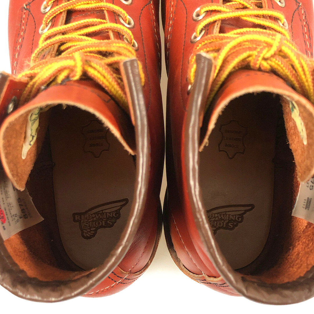 REDWING(レッドウィング)のRED WING レッドウィング 8875 モック トゥ レースアップ セッター ブーツ 犬タグ付 赤茶色 サイズUS5.5E=23.5cm 正規品 / 32832 メンズの靴/シューズ(ブーツ)の商品写真