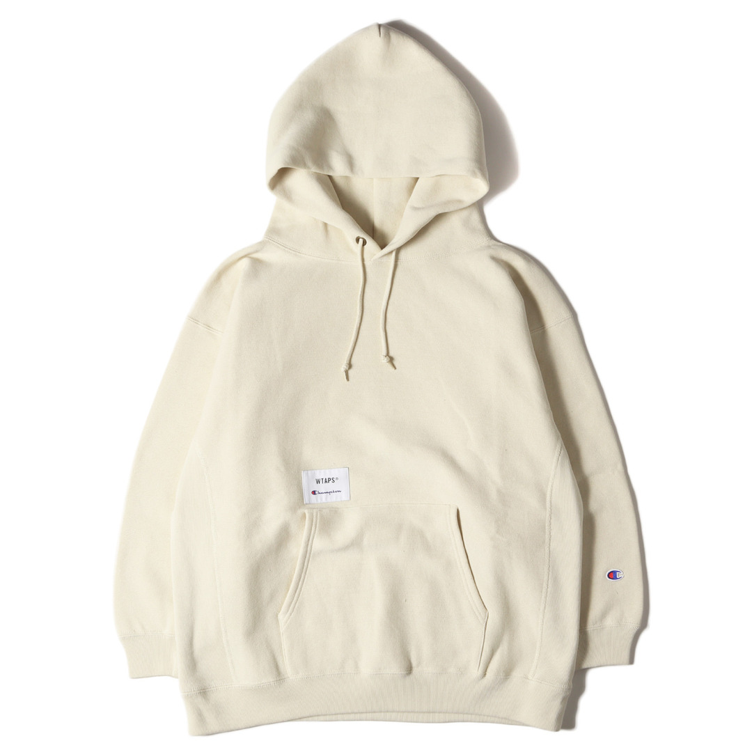 W)taps(ダブルタップス)の美品 WTAPS ダブルタップス パーカー サイズ:S 20AW Champion チャンピオン リバースウィーブ スウェット パーカー ACADEMY サンド トップス フーディー スウェットシャツ コラボ【メンズ】【中古】 メンズのトップス(パーカー)の商品写真