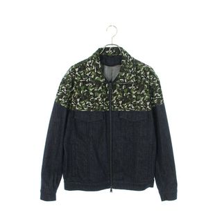 フェンディ(FENDI)のフェンディ  FW0427 ACBE ナイロンカモ切り替えジップアップデニムジャケット メンズ 48(ナイロンジャケット)