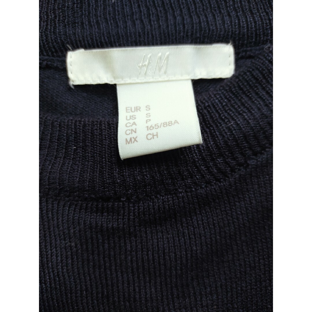 H&M(エイチアンドエム)のH＆M チュニック セーター ネイビー M レディースのトップス(チュニック)の商品写真