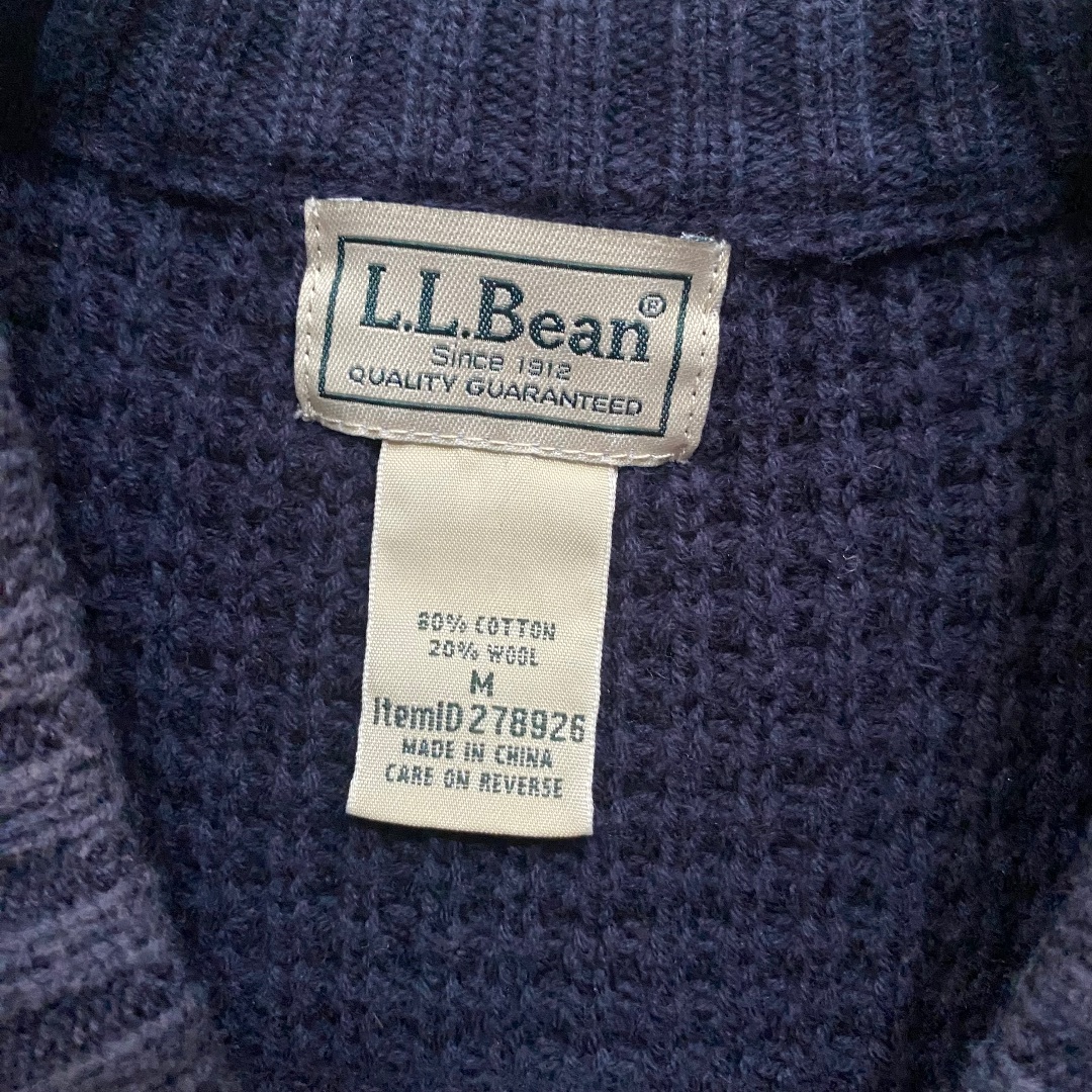 L.L.Bean(エルエルビーン)のエルエルビーン ローゲージニット M ネイビー メンズのトップス(ニット/セーター)の商品写真