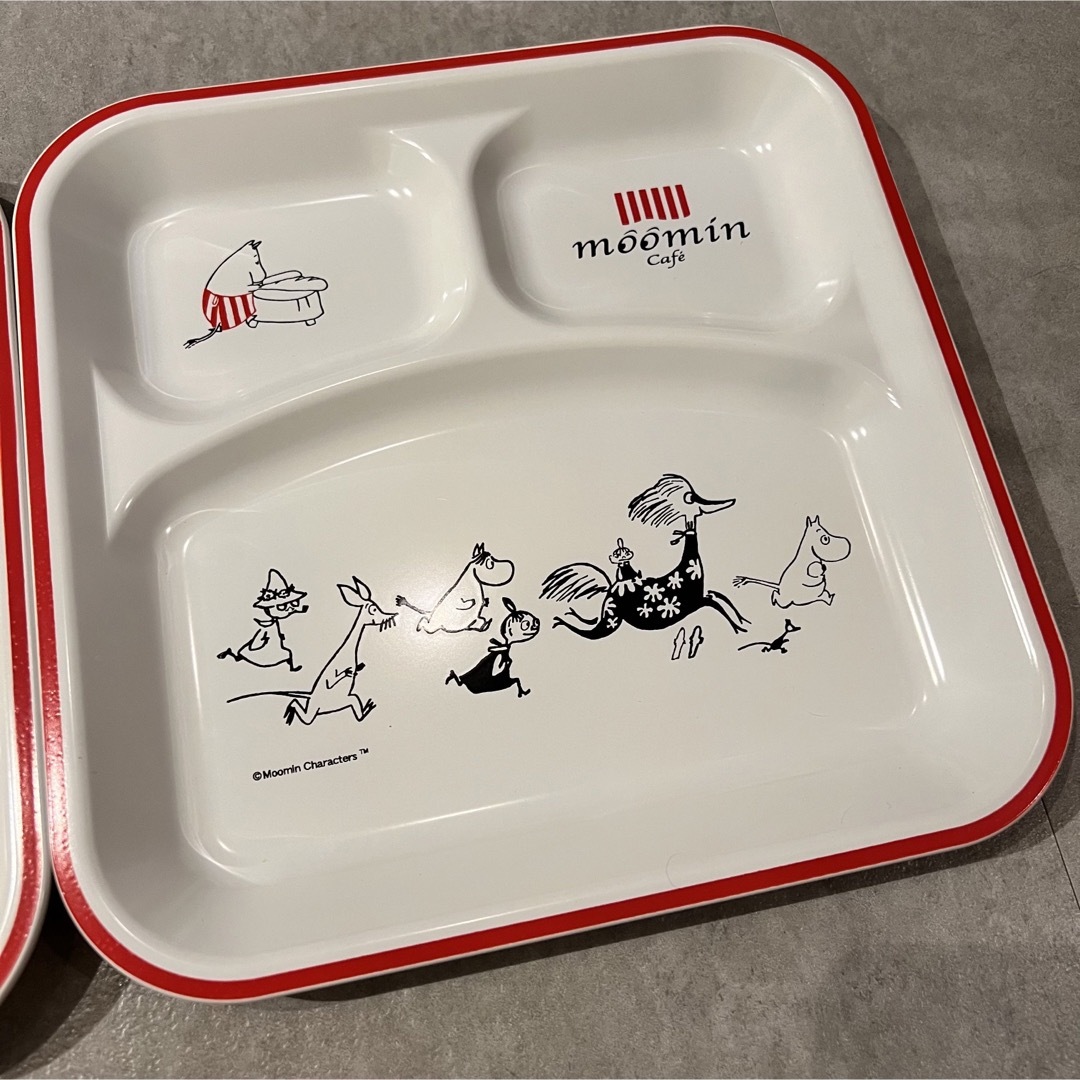 MOOMIN(ムーミン)のムーミンカフェ　ランチプレートセット インテリア/住まい/日用品のキッチン/食器(食器)の商品写真