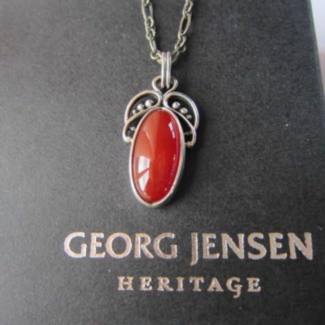 Georg Jensen(ジョージジェンセン)の特別提供【新品】ジョージ・ジェンセン　2005カーネリアン・ペンダント  レディースのアクセサリー(ネックレス)の商品写真