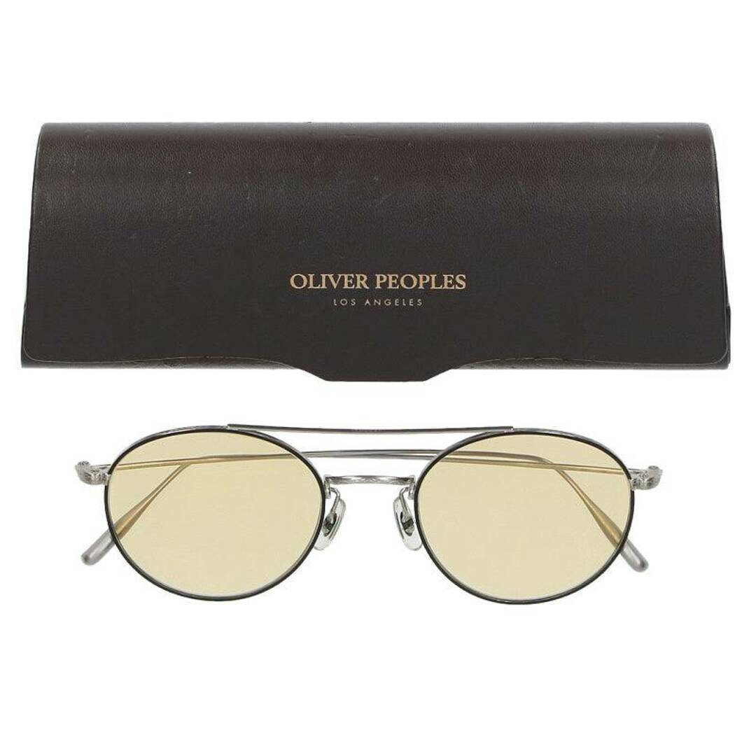 Oliver Peoples(オリバーピープルズ)のオリバーピープルズ  KIN ツーブリッジラウンドフレームサングラス メンズ 50□21 メンズのファッション小物(サングラス/メガネ)の商品写真