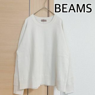 ビームスライツ(BEAMS LIGHTS)のビームスライツ　長袖　ニット　セーター　ホワイト(ニット/セーター)