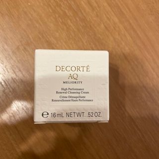 コスメデコルテ(COSME DECORTE)のコスメデコルテ　AQ ミリオリティ　リペア　クレンジングクリームn　15g 新品(クレンジング/メイク落とし)