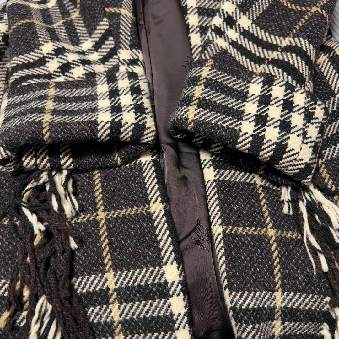 BURBERRY(バーバリー)の【美品】バーバリーロンドン メガチェック ツイード ガウンコート 38 M相当 レディースのジャケット/アウター(ロングコート)の商品写真