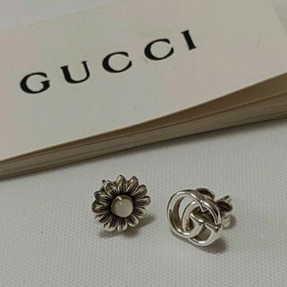 Gucci - グッチ GUCCI ダブルG フラワーピアス 日本限定 シルバー925