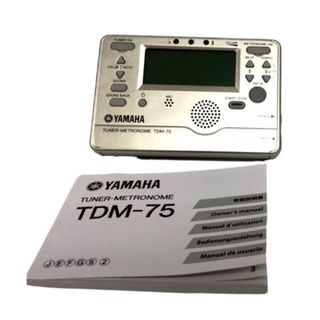 アザー(other)のヤマハ YAMAHA TDM-75 チューナー メトロノーム 乾電池 シルバー(その他)