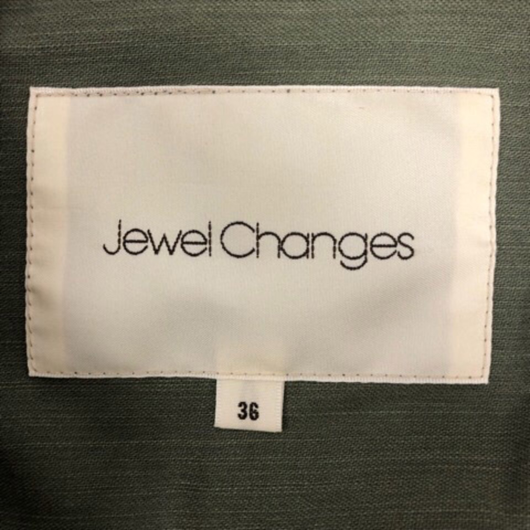 Jewel Changes(ジュエルチェンジズ)のジュエルチェンジズ ミリタリージャケット 綿 長袖 36 緑 ※MZ レディース レディースのレディース その他(その他)の商品写真