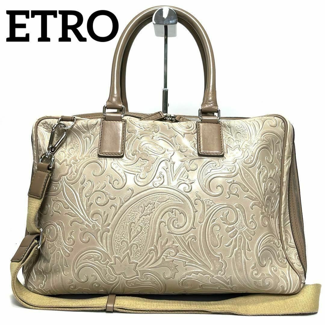 ETRO(エトロ)の【良品】エトロ　2way バッグ　ボストン　ビジネス　ショルダー　A4収納 レディースのバッグ(ハンドバッグ)の商品写真