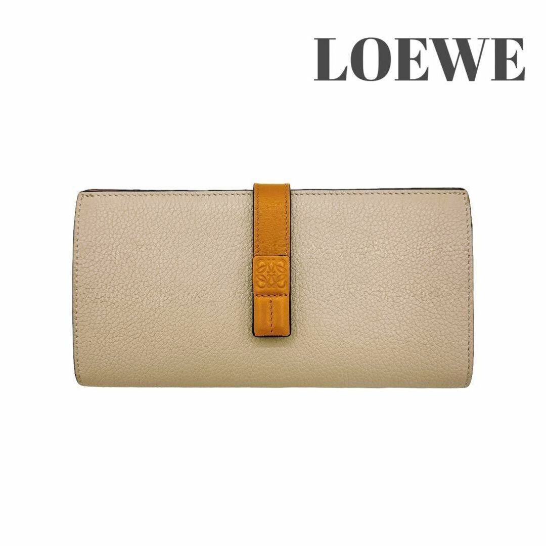 LOEWE(ロエベ)のロエベ バーティカル ウォレット ラージ ライトオーツ ハニー 長財布 レディースのファッション小物(財布)の商品写真