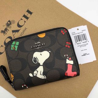 COACH - 【COACH X PEANUTS】ジップ アラウンド ウォレットスヌーピー