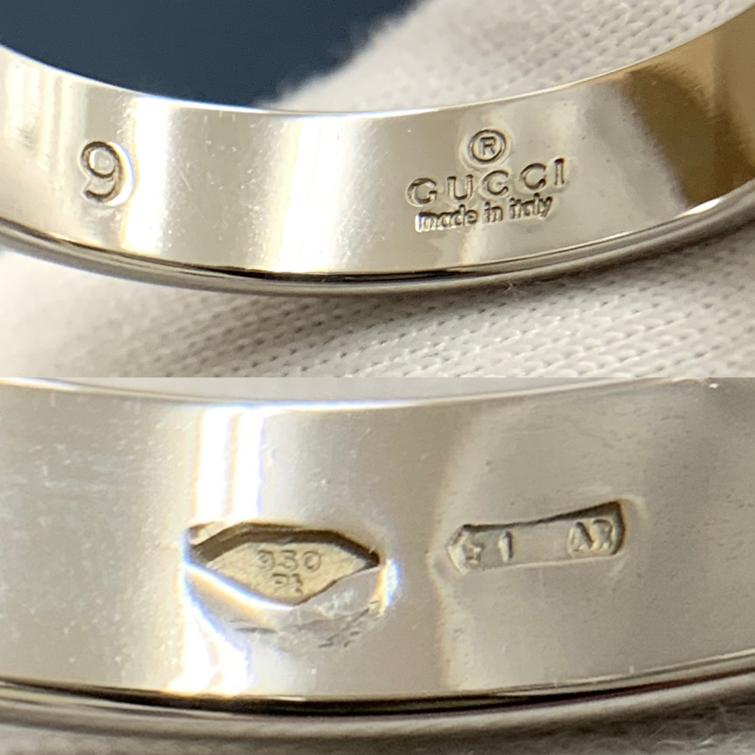 Gucci(グッチ)のPt950 グッチ リング GUCCI 指輪  バンド レディースのアクセサリー(リング(指輪))の商品写真