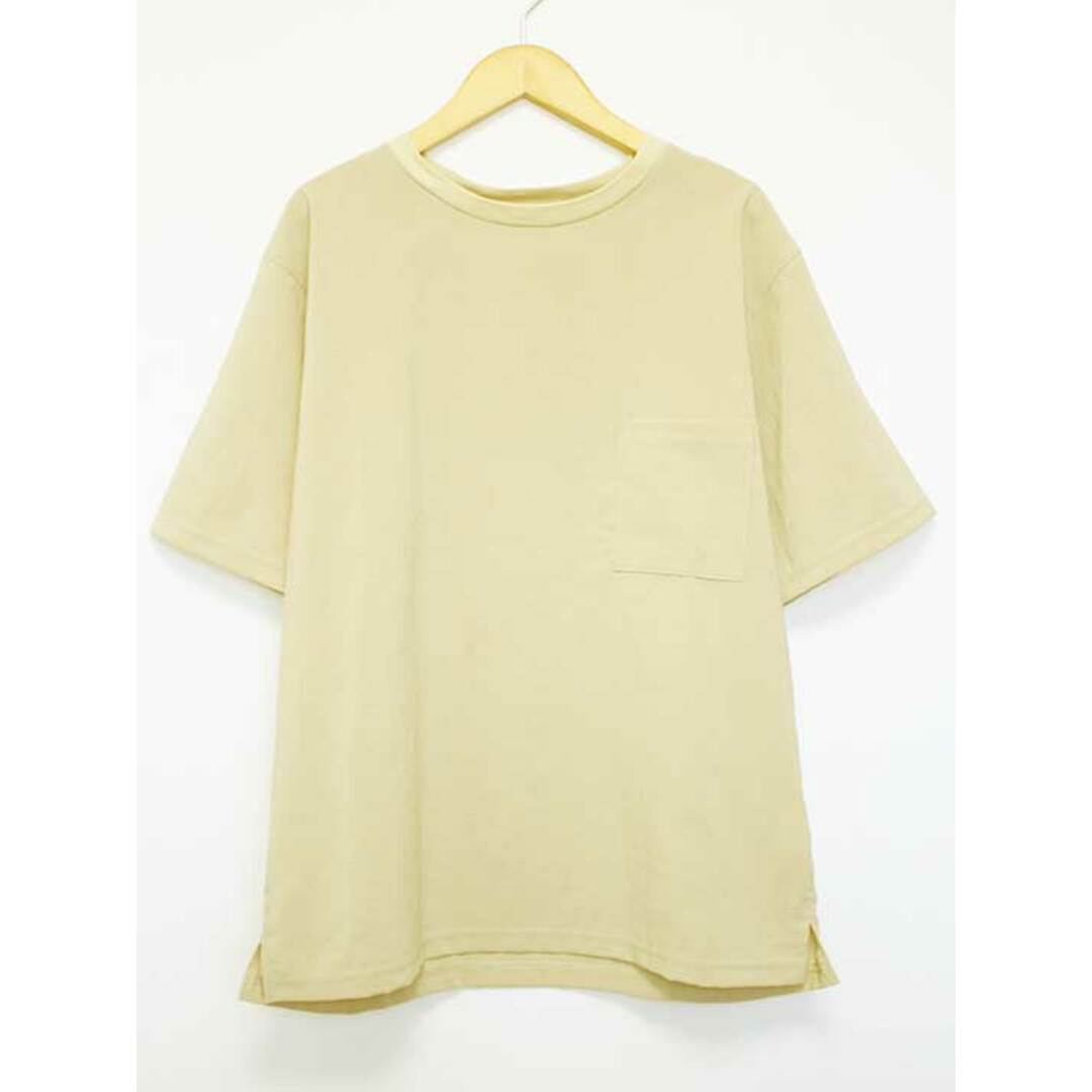 JOURNAL STANDARD(ジャーナルスタンダード)の【値下げ】△JOURNAL STANDARD/ジャーナルスタンダード△EVAET/ビッグシルエットTシャツ/カットソー/半袖/無地　ライトベージュ　メンズ　S　【中古】 春夏秋冬 102032 メンズのトップス(Tシャツ/カットソー(半袖/袖なし))の商品写真