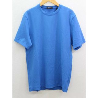 セオリー(theory)の【値下げ】‡theory/セオリー‡2021年製/RELAY JERSEY RYDER TEE/Tシャツ/半袖 ブルー/青 メンズ S【中古】春夏秋冬 422122(Tシャツ/カットソー(半袖/袖なし))