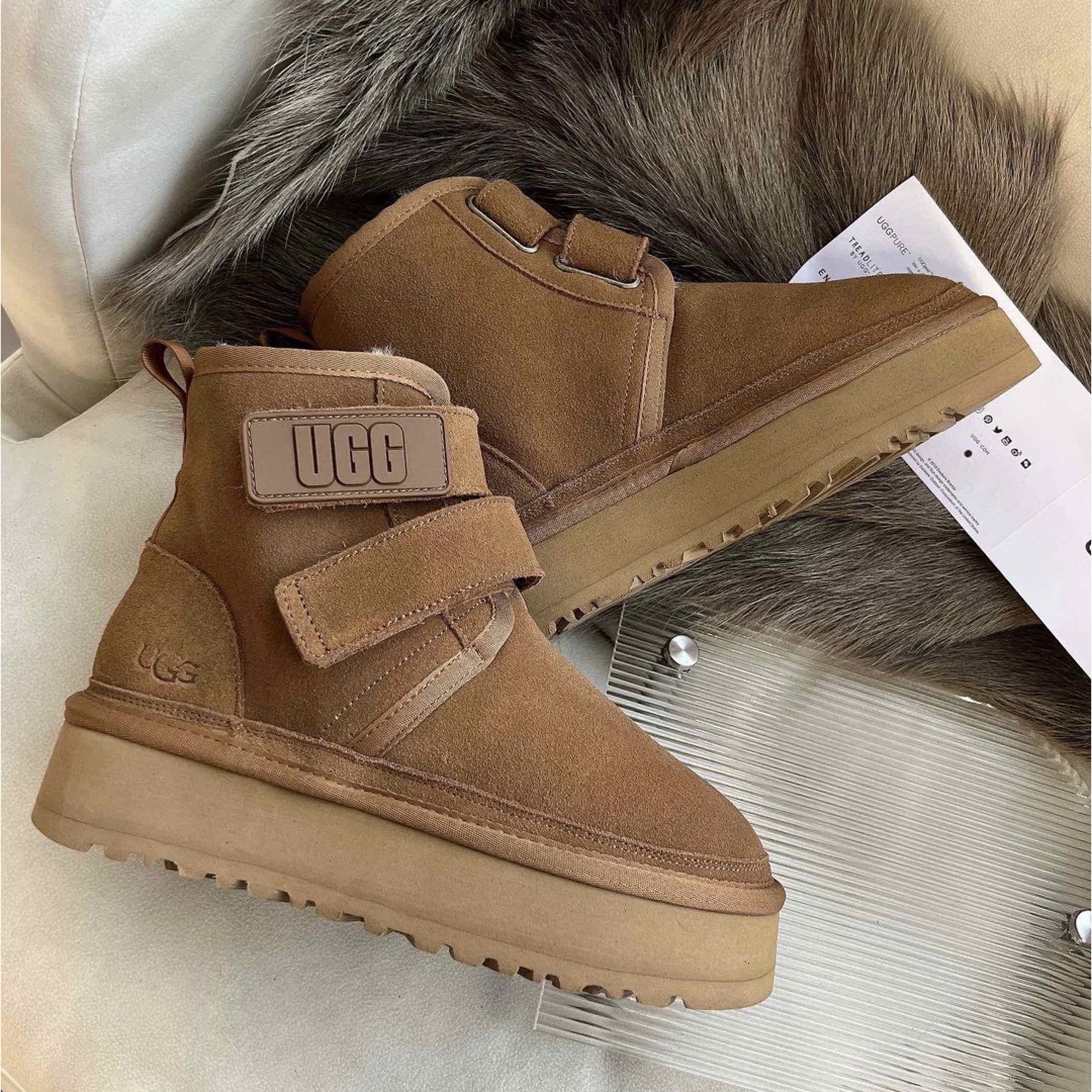 新品★UGG ウルトラミニ プラットフォーム ブーツ　チェストナット