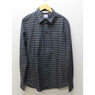 ゴールデングース(GOLDEN GOOSE)の【値下げ】▲GOLDEN GOOSE/ゴールデングース▲長袖チェックシャツ グレー×ネイビー/濃紺系 メンズ XS【中古】 春夏秋冬 515032(シャツ)