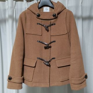 ビーミング ライフストア バイ ビームス(B:MING LIFE STORE by BEAMS)の【美品】BEAMS　レディース　ウール　ダッフルコート　L　キャメル(ダッフルコート)