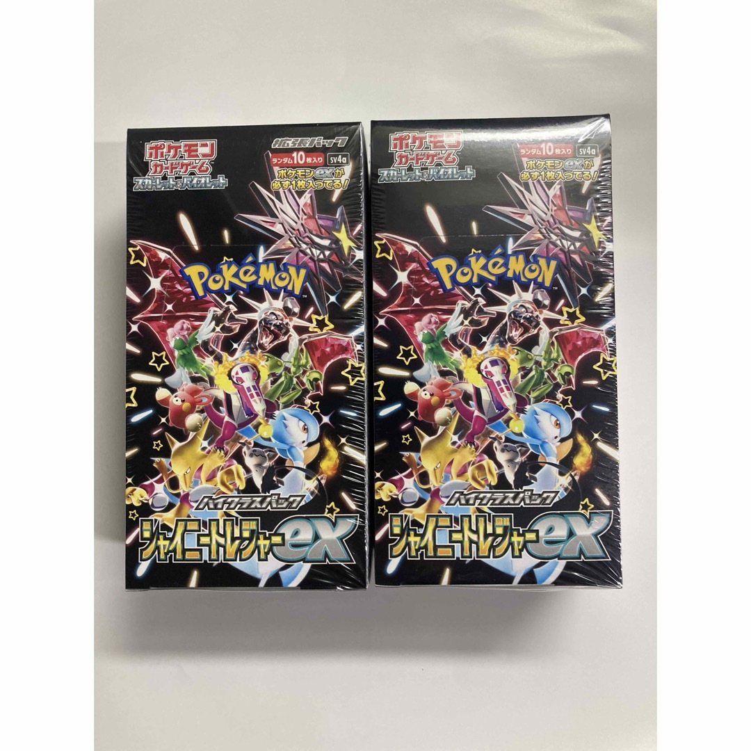 シリーズスカーレットポケモンカード　シャイニートレジャーex  未開封シュリンク付き　2box