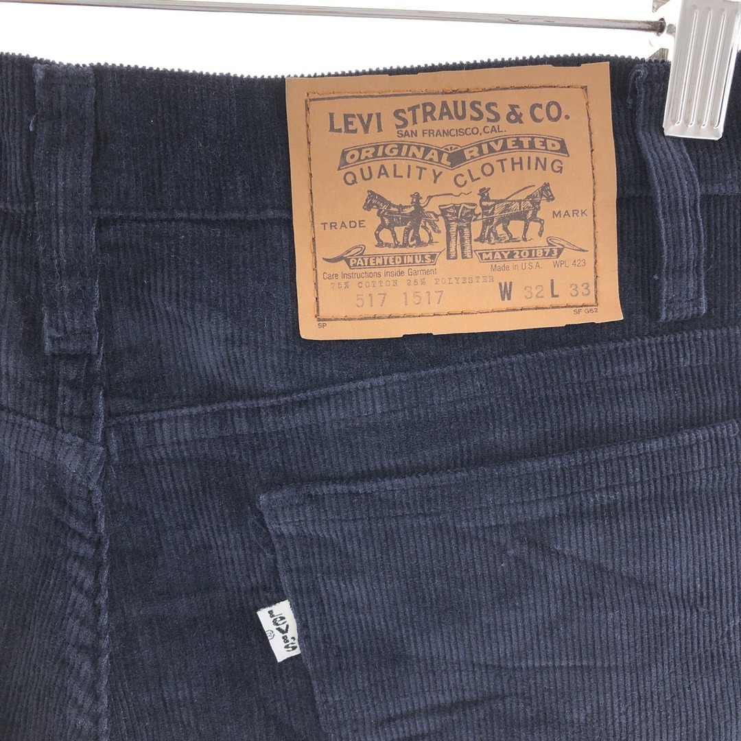 無地生産国80年代 リーバイス Levi's 517-1528 ブーツカット コーデュロイパンツ USA製 レディースL(w29) ヴィンテージ /taa002868