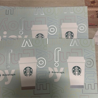 スターバックスコーヒー(Starbucks Coffee)のスターバックス ドリンクチケット 4枚(フード/ドリンク券)