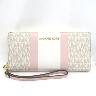 マイケルコース(Michael Kors)のマイケルコース 長財布 ラウンドファスナー ストラップ付 ジェットセット トラベル 35F9GTVE7B KR222041 未使用(財布)