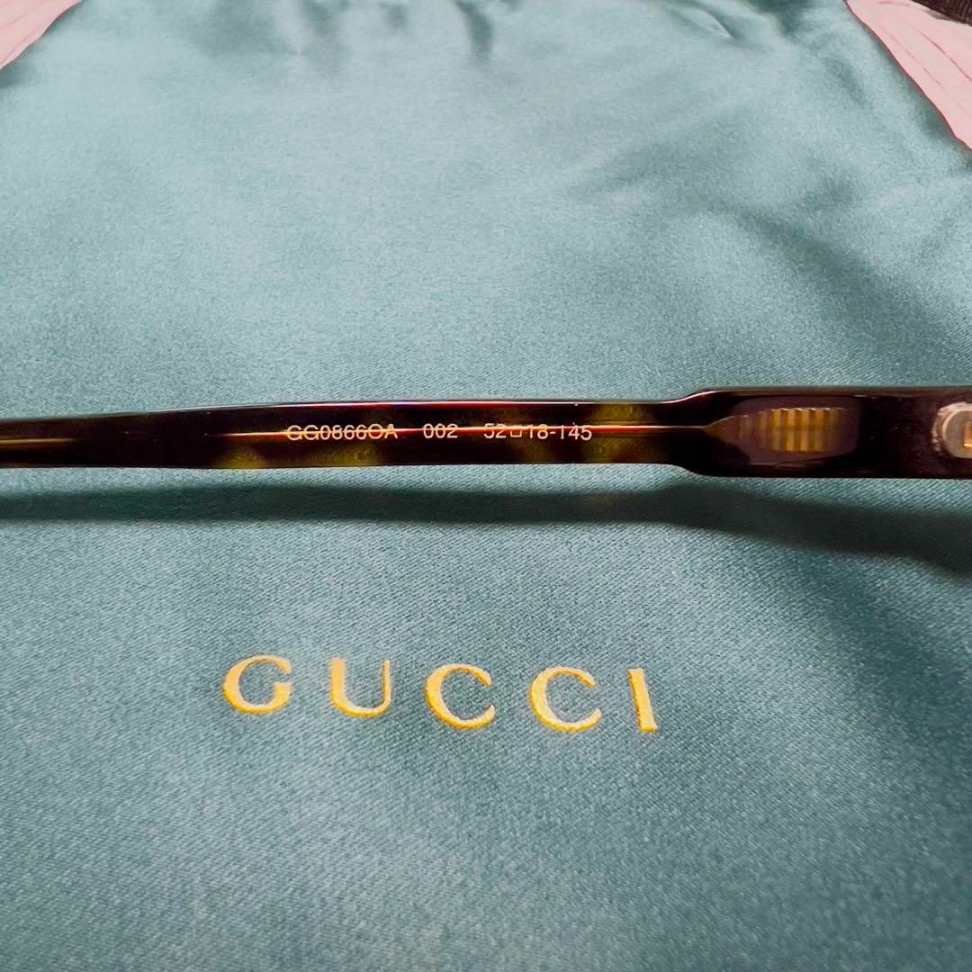 Gucci(グッチ)の【新品】GUCCI グッチ ブルーレンズ サングラス ケース付き ベッコウ 鼈甲 メンズのファッション小物(サングラス/メガネ)の商品写真