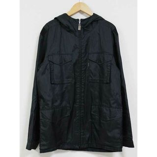 バーバリー(BURBERRY)の【値下げ】☆BURBERRY BLACK LABEL/バーバリーブラックレーベル☆マウンテンパーカー/フード/ポケット/無地/長袖 ブラック/黒 メンズ Ｍ【中古】春夏秋冬 303032(パーカー)