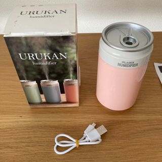 【未使用品】加湿器　うるかんURUKAN ピンク(加湿器/除湿機)