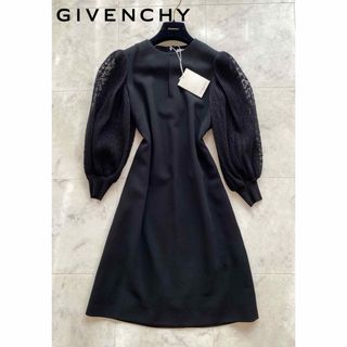 ジバンシィ(GIVENCHY)のGIVENCHY お袖シースルーバルーン ワンピース(ひざ丈ワンピース)