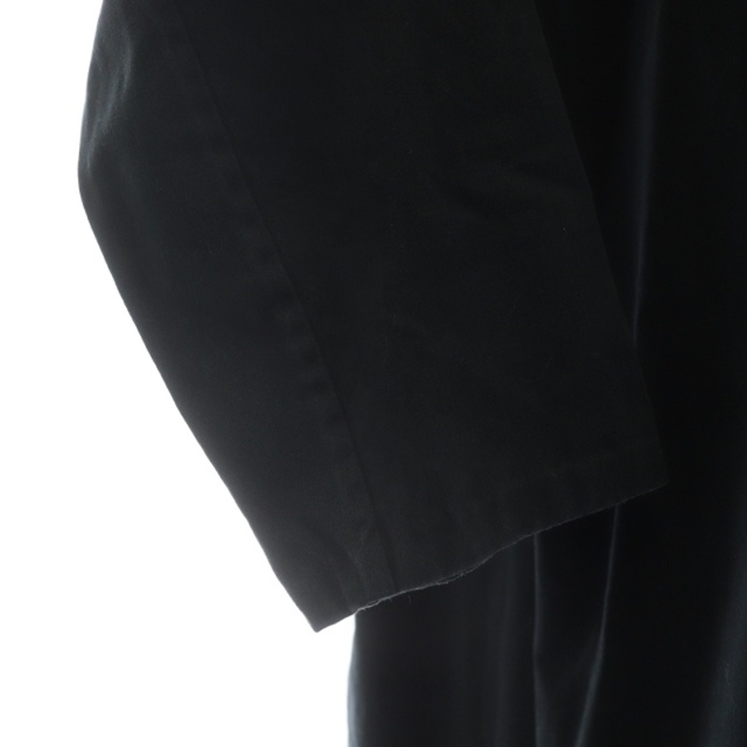 YAECA(ヤエカ)のヤエカ ラップワンピース ロング フレア ボートネック 七分袖 ベルト S 黒 レディースのワンピース(ロングワンピース/マキシワンピース)の商品写真