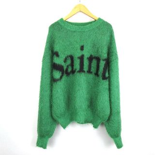 アザー(other)のセントマイケル CREW NECK KNIT モヘヤ セーター 緑  XL(ニット/セーター)