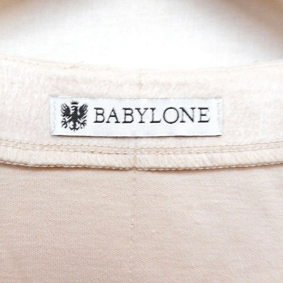 BABYLONE(バビロン)のバビロン BABYLONE シフォン モチーフ カットソー Tシャツ 長袖 起毛 レディースのトップス(カットソー(長袖/七分))の商品写真