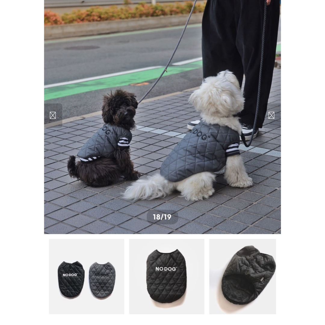 新品未使用　NO COFFEE ✳︎ NO DOG アウター　 その他のペット用品(犬)の商品写真