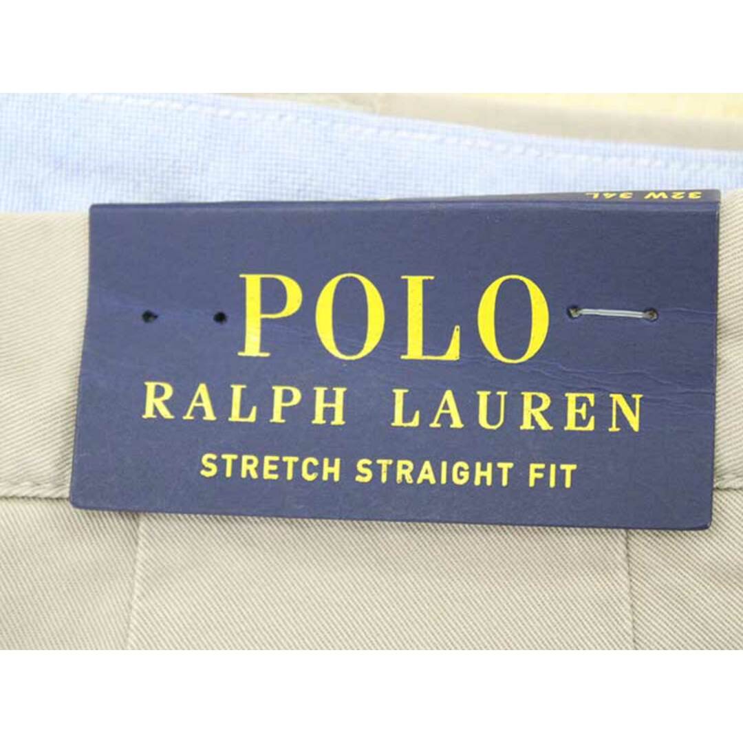 Ralph Lauren(ラルフローレン)の【新規値下げ】新品未使用品‡POLO RALPH LAUREN/ポロ ラルフ ローレン‡ストレッチパンツ/タグ付き/十分丈 ベージュ メンズ 32 春夏秋冬 326032 メンズのスーツ(スラックス/スーツパンツ)の商品写真