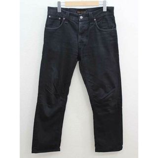 ヌーディジーンズ(Nudie Jeans)の【値下げ】‡Nudie Jeans/ヌーディージーンズ‡ボタンフライデニムパンツ/十分丈 ブラック/黒 メンズ W31/L32 【中古】春夏秋冬 625032(スラックス/スーツパンツ)