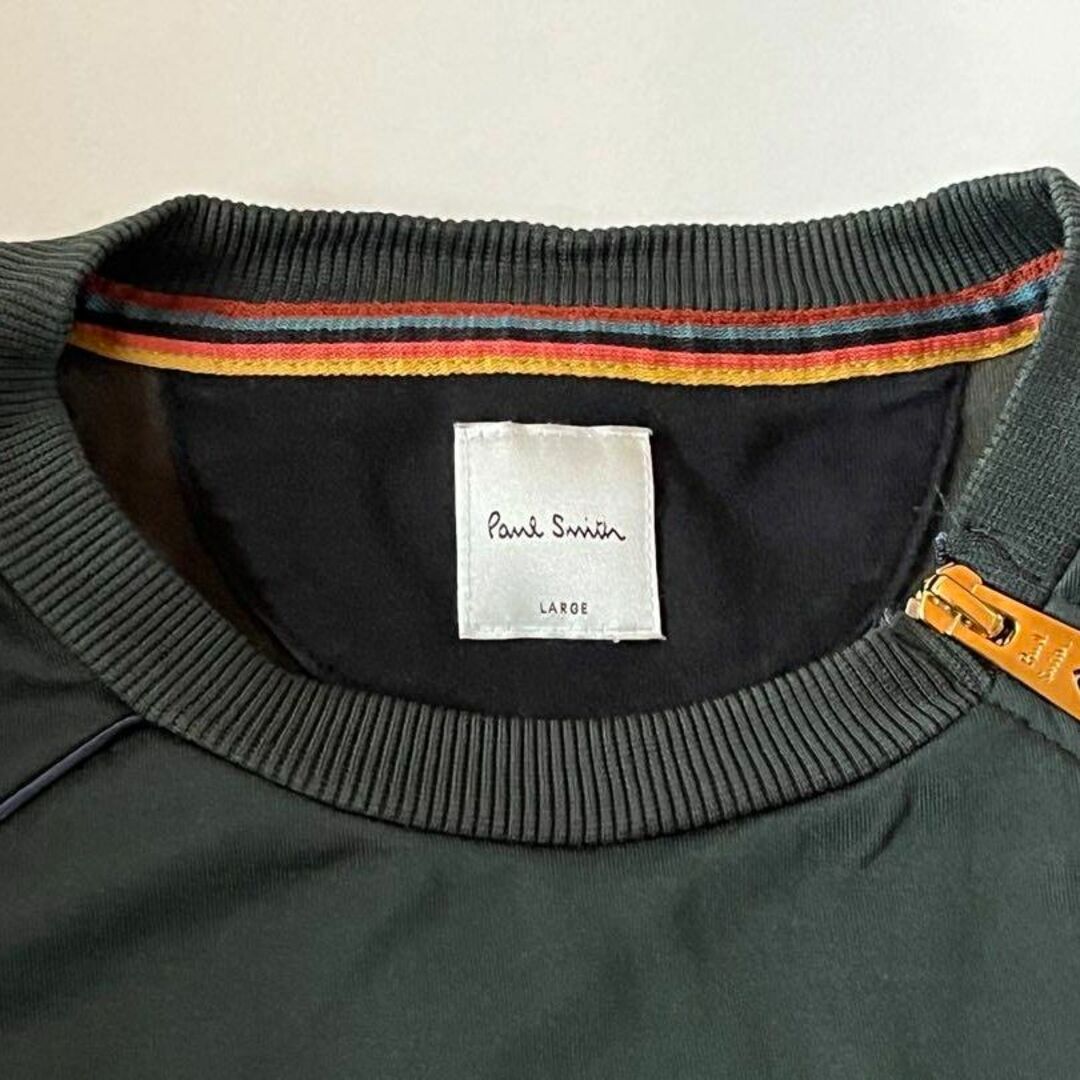 Paul Smith(ポールスミス)の【美品】ポールスミス ダンボールニット クルーネック カットソー ダークグリーン メンズのトップス(ニット/セーター)の商品写真