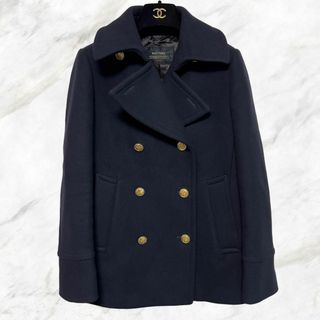 【美品】トゥモローランド MACPHEE Pコート ダークネイビー 36 S