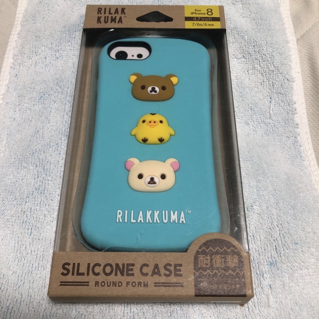 サンエックス(サンエックス)のSAN-X リラックマ　iPhone8 SE2  SE3対衝撃シリコンケース スマホ/家電/カメラのスマホアクセサリー(iPhoneケース)の商品写真