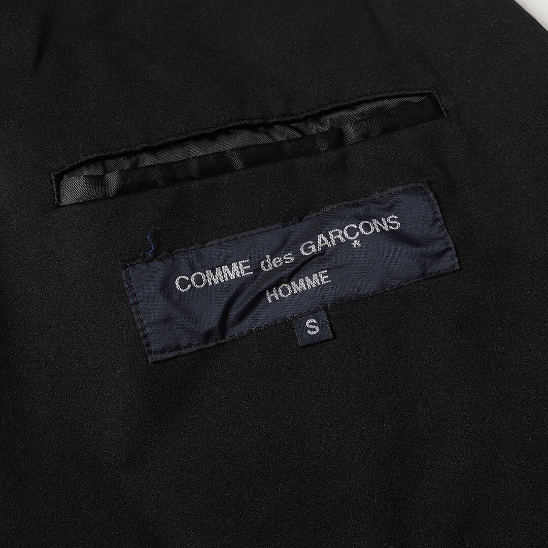 COMME des GARCONS(コムデギャルソン)のCOMME des GARCONS コムデギャルソン ジャケット サイズ:S 07SS ジャージーピークドラペル ナイロン 1B テーラード ジャケット HS-J018 HOMME オム アーカイブ Y2K ブラック 黒 日本製 アウター ブレザー ブルゾン【メンズ】【中古】 メンズのジャケット/アウター(テーラードジャケット)の商品写真