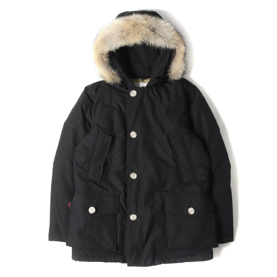 WOOLRICH(ウールリッチ)の美品 WOOLRICH ウールリッチ ダウン ジャケット サイズ:XS コヨーテファー アークティック パーカー ARCTIC PARKA ML ニューブラック 黒 アウター ブルゾン コート【メンズ】【中古】 メンズのジャケット/アウター(ダウンジャケット)の商品写真