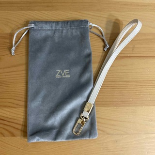 【新品未使用】 ZEV  スマホストラップ  手首用  保存袋付き(ストラップ/イヤホンジャック)