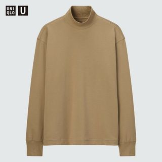 ユニクロ(UNIQLO)の【ユニクロ ユー】ヒートテックコットンタートルネックT(長袖) ベージュL(カットソー(長袖/七分))