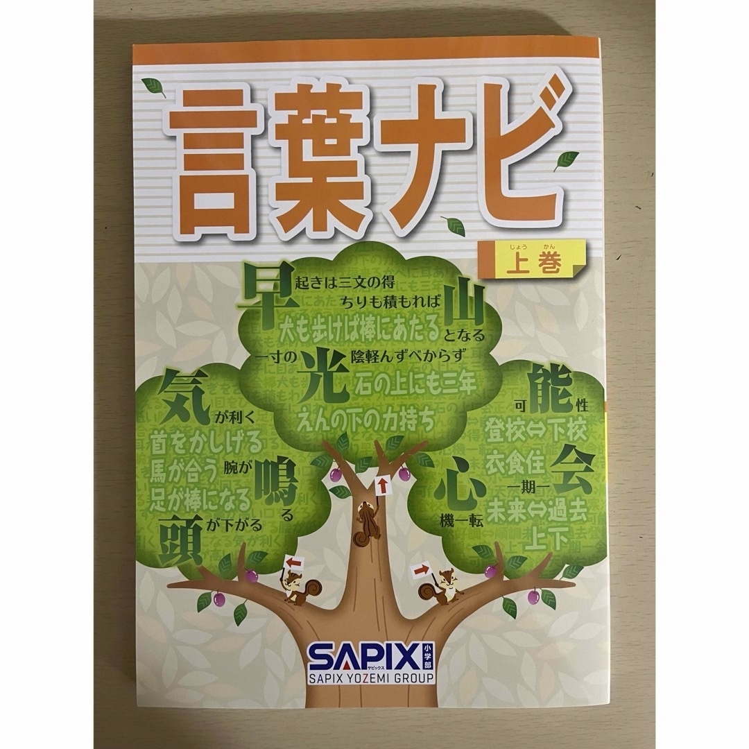 語学/参考書サピックス　SAPIX 言葉ナビ　上巻  【最新2023年11月20日発行】