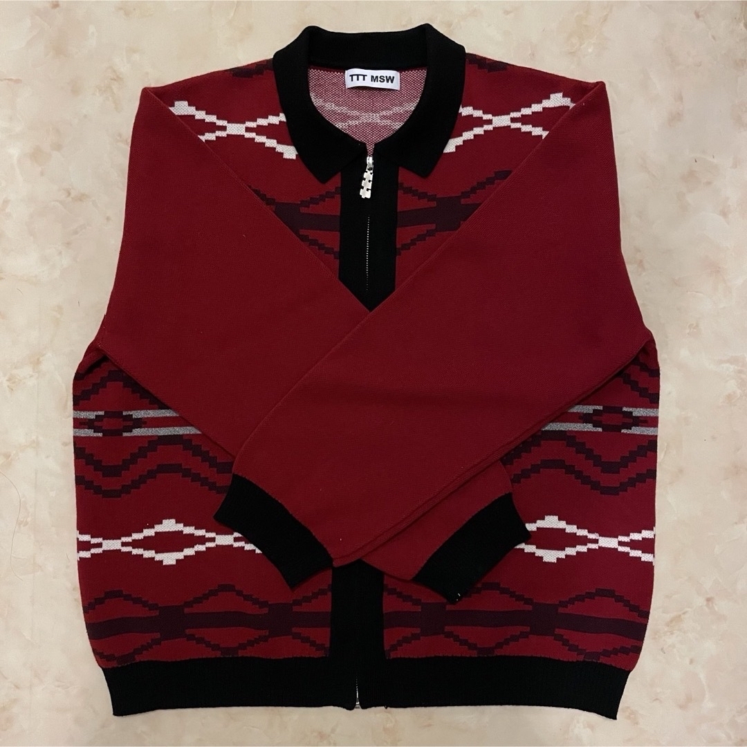 TTT_MSW - Nordic Zipup Cardiganの通販 by used shop|ティー TTT_MSW - Nordic Zipup Cardiganの通販 by used shop|ティー