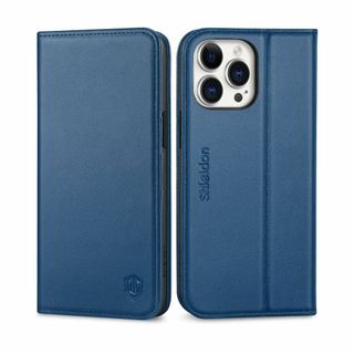 【色: ロイヤルブルー】SHIELDON iPhone15 ProMax 手帳型(その他)