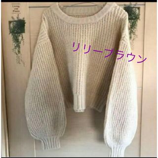 リリーブラウン(Lily Brown)の新品　リリーブラウン　ニット セーター　ショート丈ニット(ニット/セーター)